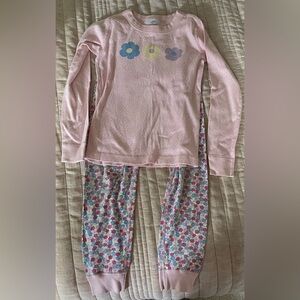 Hanna Andersson Pink and Multicolor Floral Kids Pajama Set